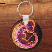 Porte-clés embryon fluorescent brillant dans l'obscurité (Verso)