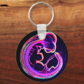 Porte-clés embryon fluorescent brillant dans l'obscurité (Recto)