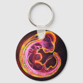 Porte-clés embryon fluorescent brillant dans l'obscurité (Verso)