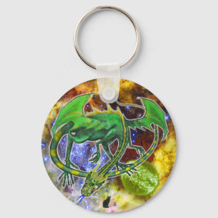 Porte-clés Emerald Cosmic Dragon 