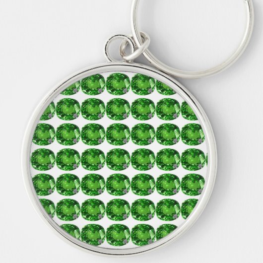 Porte-clés Emerald Gemstone, vert (Devant)
