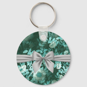 Porte-clés Emerald Lace White Bow