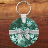 Porte-clés Emerald Lace White Bow (Recto)