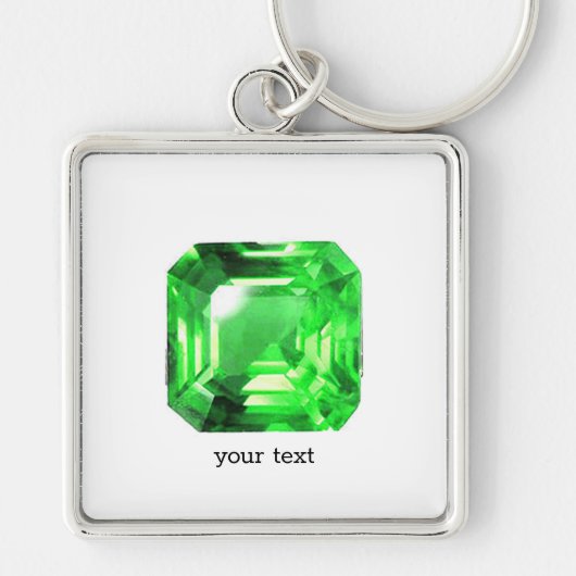 Porte-clés Emerald, vert vif (Devant)