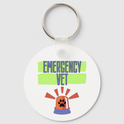 Porte-clés Emergency Vet – Veterinary Emergency Design (Recto)