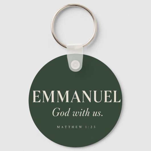 Porte-clés EMMANUEL | Matthieu 1:23 | Noël (Recto)