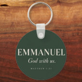 Porte-clés EMMANUEL | Matthieu 1:23 | Noël (Verso)