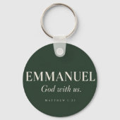 Porte-clés EMMANUEL | Matthieu 1:23 | Noël (Verso)