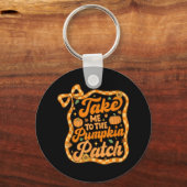 Porte-clés Emmenez-Moi Au Citrouille Patch Thanksgiving Autom (Recto)