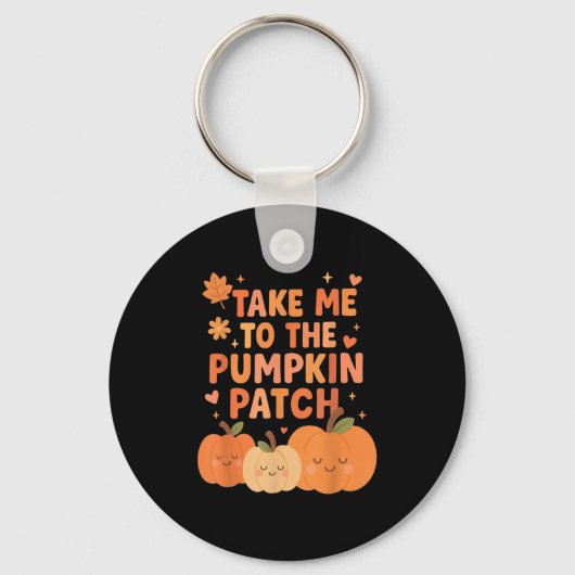 Porte-clés Emmenez-Moi Au Citrouille Patch Toddler Fall Citro (Recto)