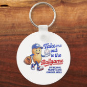 Porte-clés Emmenez-moi au match de baseball drôle Baseball (Recto)