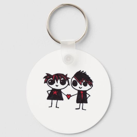 Porte-clés Emo amoureux (Recto)