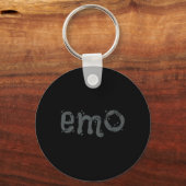 Porte-clés EMO Et Goth Toujours - Emo Noir Distressed (Verso)