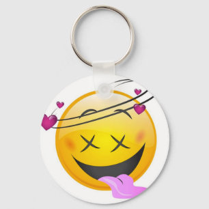 Porte-clés emoji d'amour