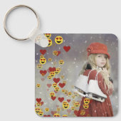 Porte-clés Emoji de cœur (Recto)