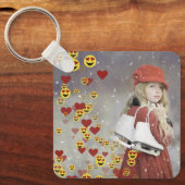 Porte-clés Emoji de cœur (Recto)