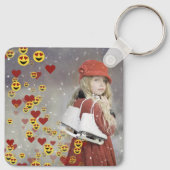 Porte-clés Emoji de cœur (Dos)