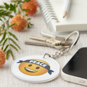 Porte-clés Emoji de la paix (Devant droit)