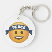 Porte-clés Emoji de la paix (Dos)