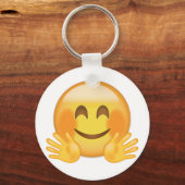 Porte-clés Emoji du visage dans les bras (Recto)