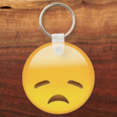 Porte-clés Emoji du visage déçu (Recto)