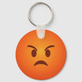 Porte-clés Emoji en colère (Recto)