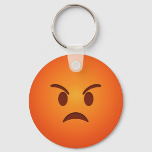 Porte-clés Emoji en colère