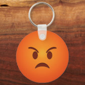 Porte-clés Emoji en colère (Recto)