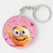 Porte-clés Émoji engagé (Dos)