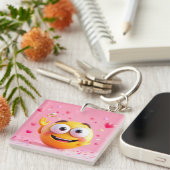Porte-clés Émoji Engagé (Devant Droit)