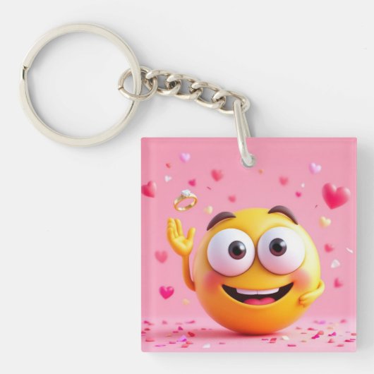 Porte-clés Émoji Engagé (Devant)