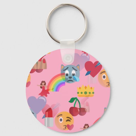 Porte-clés emoji fille (Recto)