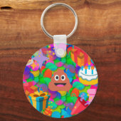Porte-clés emoji joyeux pod'anniversaire (Recto)