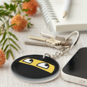 Porte-clés Emoji mignon de ninja de lil (Devant Droit)
