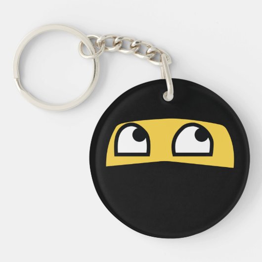 Porte-clés Emoji mignon de ninja de lil (Devant)