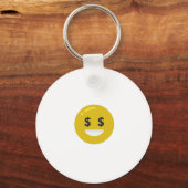 Porte-clés emoji oeil argent (Recto)