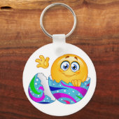 Porte-clés Emoji oeuf de Pâques (Recto)