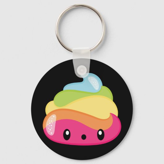 Porte-clés Emoji Rainbow Poop ! (Recto)