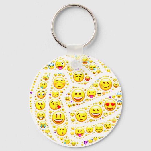 Porte-clés Emoji Thème Netball Conception De Balle (Recto)