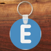Porte-clés emoji Twitter - Letter E (Recto)