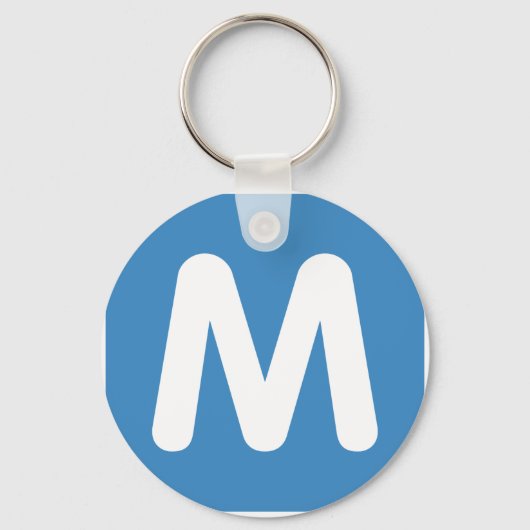 Porte-clés Emoji Twitter - Letter M (Recto)