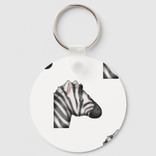 Porte-clés emoji zebra (Recto)