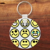 Porte-clés emoticon happy face (Recto)