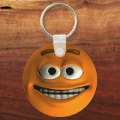 Porte-clés Emoticon orange (Recto)