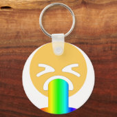 Porte-clés émoticône arc-en-ciel (Recto)