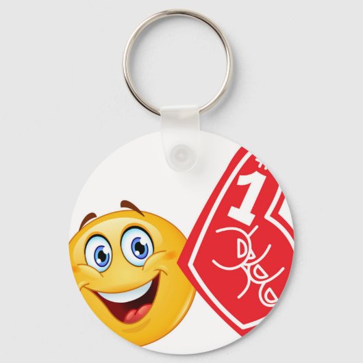 Porte-clés émoticône sportif (Recto)