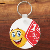 Porte-clés émoticône sportif (Recto)