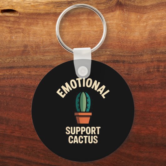 Porte-clés Emotional Suprt Cactus Funny Succulent Humor Outfi (Recto)