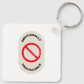 Porte-clés "Emotionally Unavailable" (Dos)