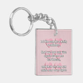 Porte-clés Empath Shine Positive Encouragement Citation (Devant gauche)